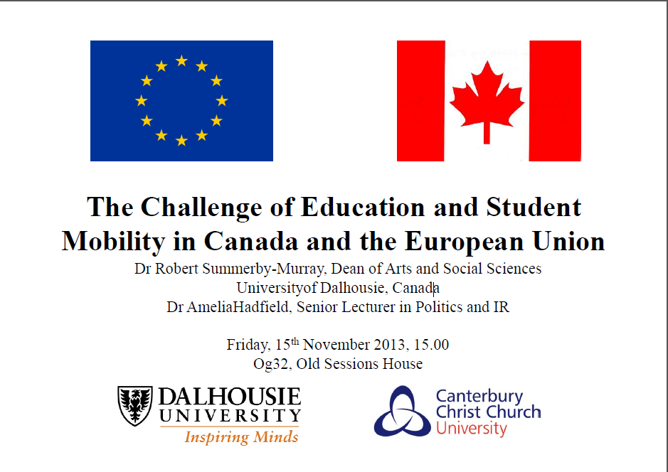 The Challenge of Education and Student Mobility in Canada and the European Union