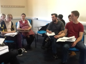 Students Simulating a Select Committee Enquiry 