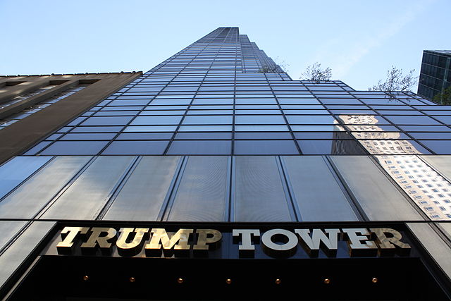 Trump Tower in Manhattan | image via wikimedia commons
